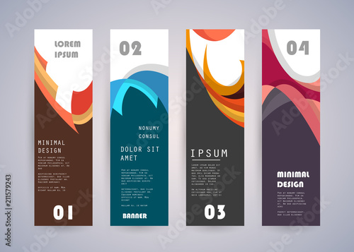 Vector vertical banner design