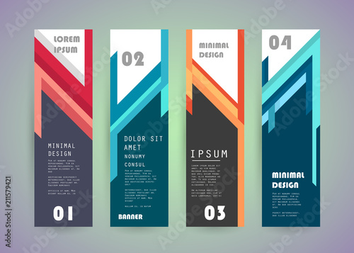 Vector vertical banner design