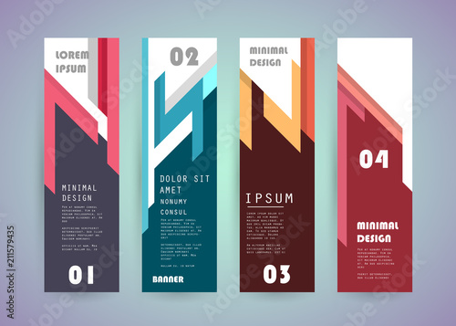 Vector vertical banner design