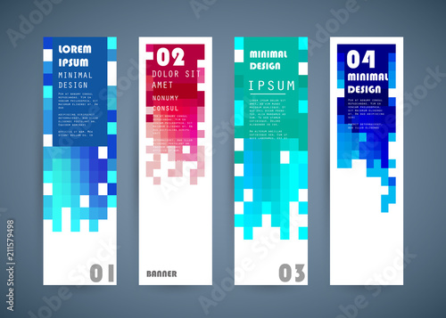 Vector vertical banner design