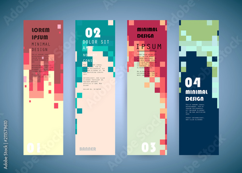Vector vertical banner design