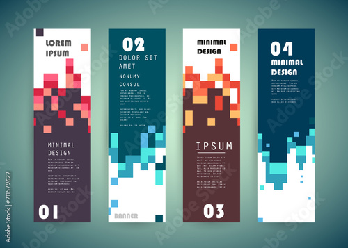 Vector vertical banner design