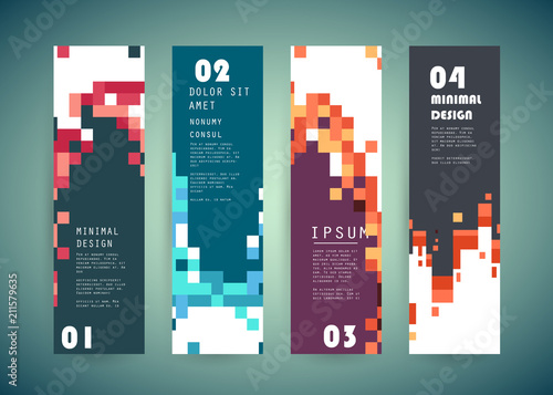 Vector vertical banner design
