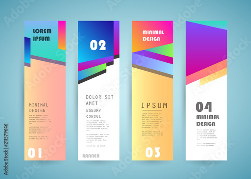 Vector vertical banner design