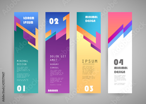 Vector vertical banner design