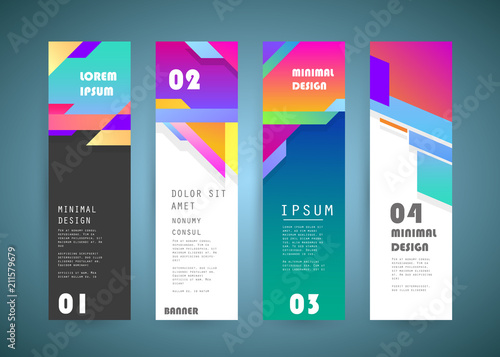 Vector vertical banner design