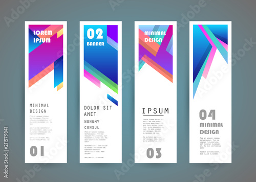 Vector vertical banner design