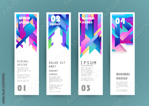 Vector vertical banner design