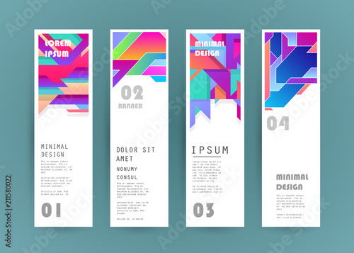 Vector vertical banner design