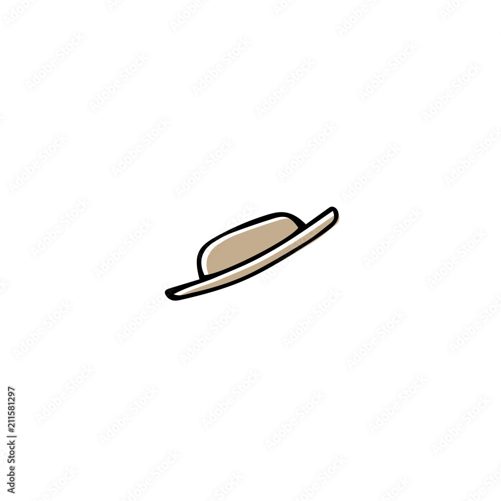 Vector hand drawn hat Vector hand drawn hat