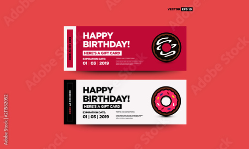 Happy Birthday Here's A Donut Gift Card With Code and Expiry Date