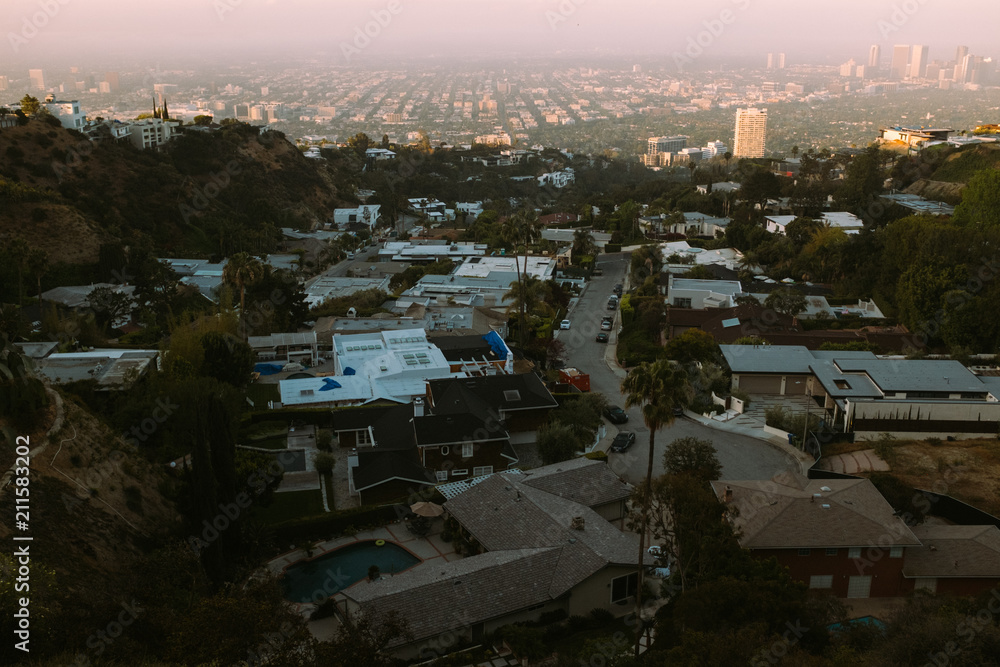 Obraz premium View on Beverly Hills