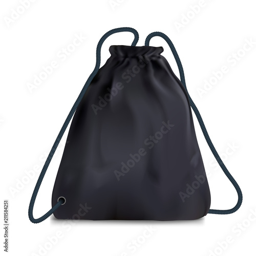 Black Sport Backpack Bag