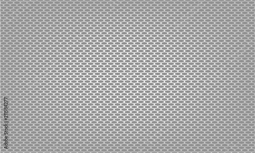 Vector illustration of The gray grille facing the radiator. This part is front of the car body.