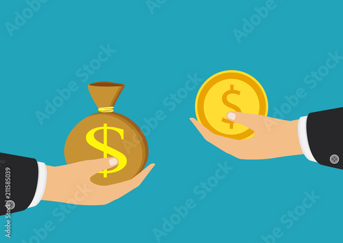 Vector icon. Fundraising concept, financial security and investment. © Yuliia