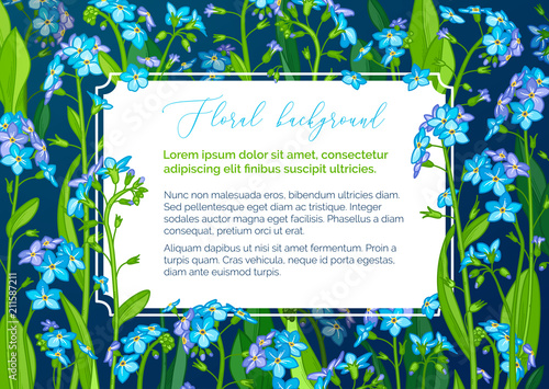 Vector floral background.