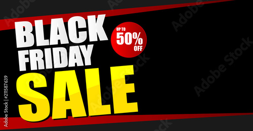 black friday sale banner background.