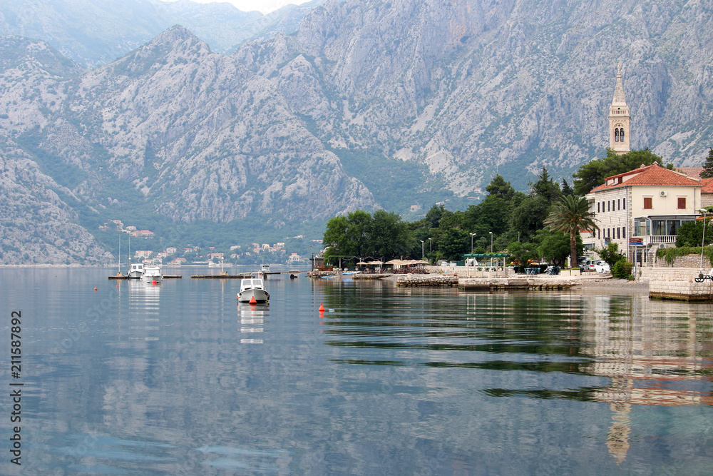 Fototapeta premium Bay of Kotor Montenegro summer season