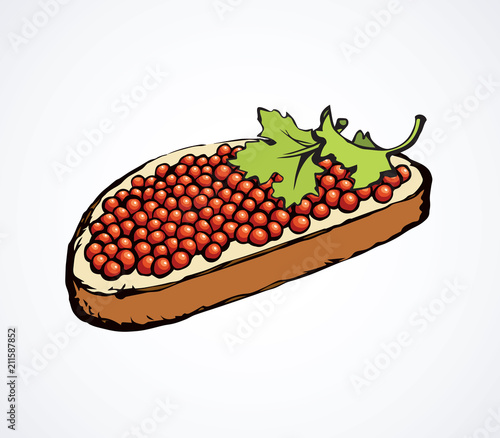 Caviar. Vector drawing