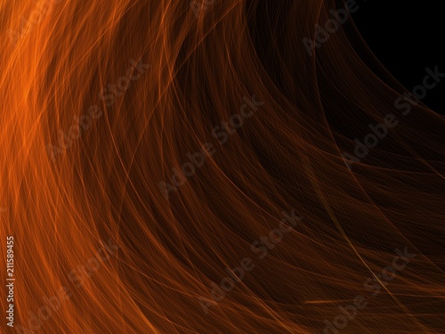 Abstract orange fire hair background