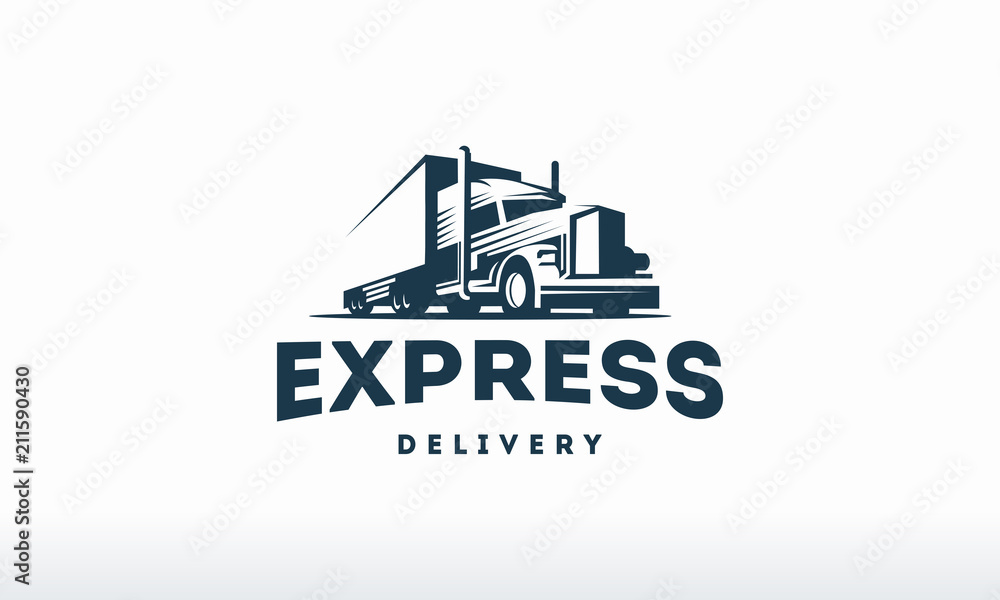 Truck logo designs template vector, cargo logo, delivery, Express ...