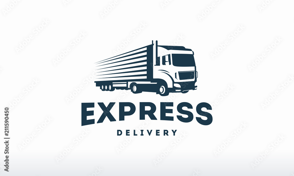 Truck logo designs template vector, cargo logo, delivery, Logistic