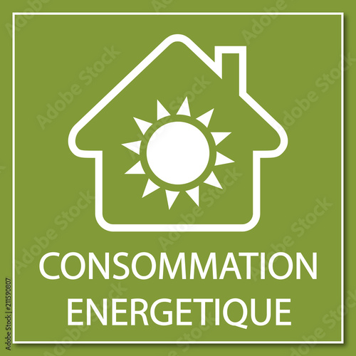 Logo consommation énergétique.