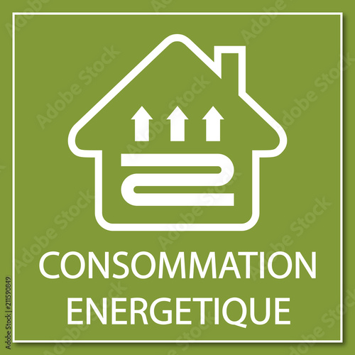 Logo consommation énergétique.