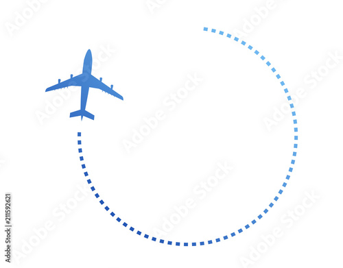 volare, vettoriale, aereo, rotte,