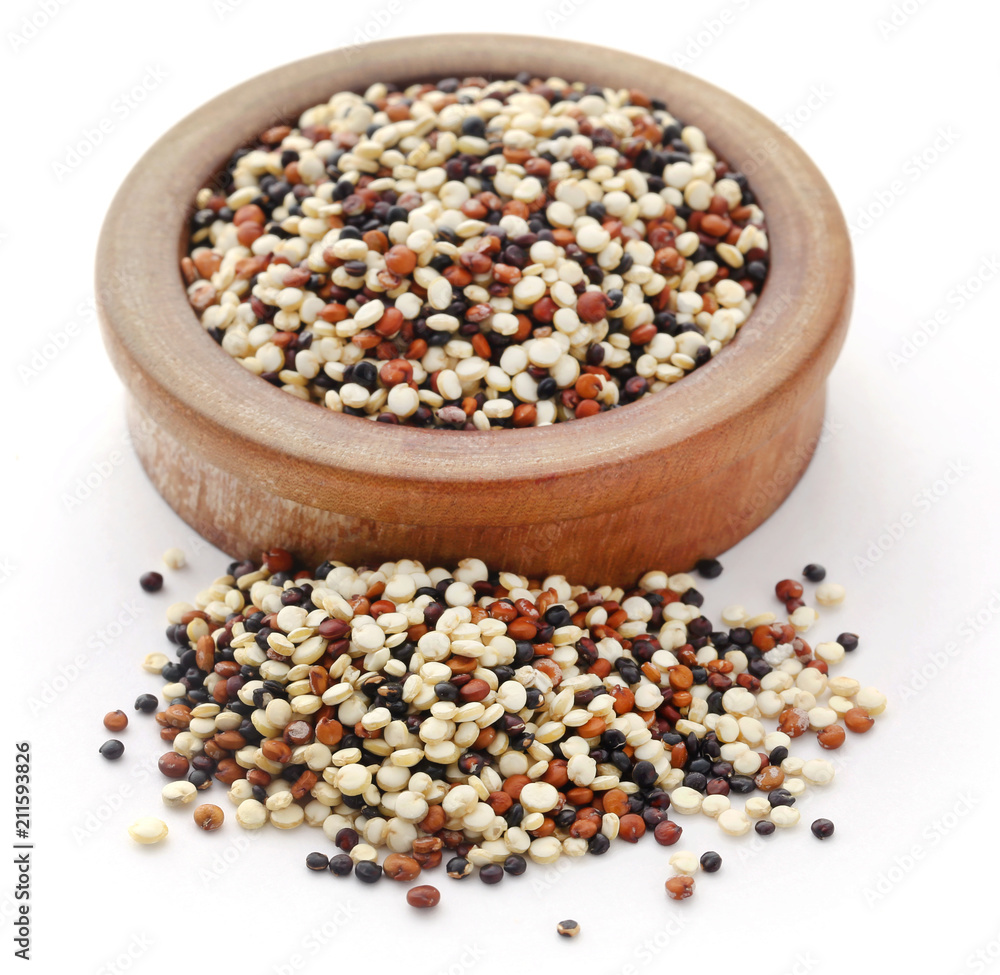 Fresh mixed quinoa in a bowl Fresh mixed quinoa in a bowl