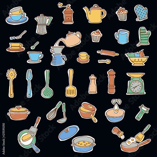 調理器具のイラスト,
