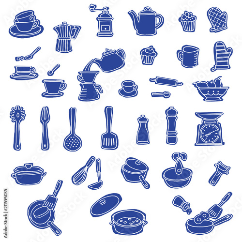 調理器具のイラスト,