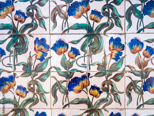 Fototapeta Naklejka Na Ścianę i Meble -  Azulejos in palace 