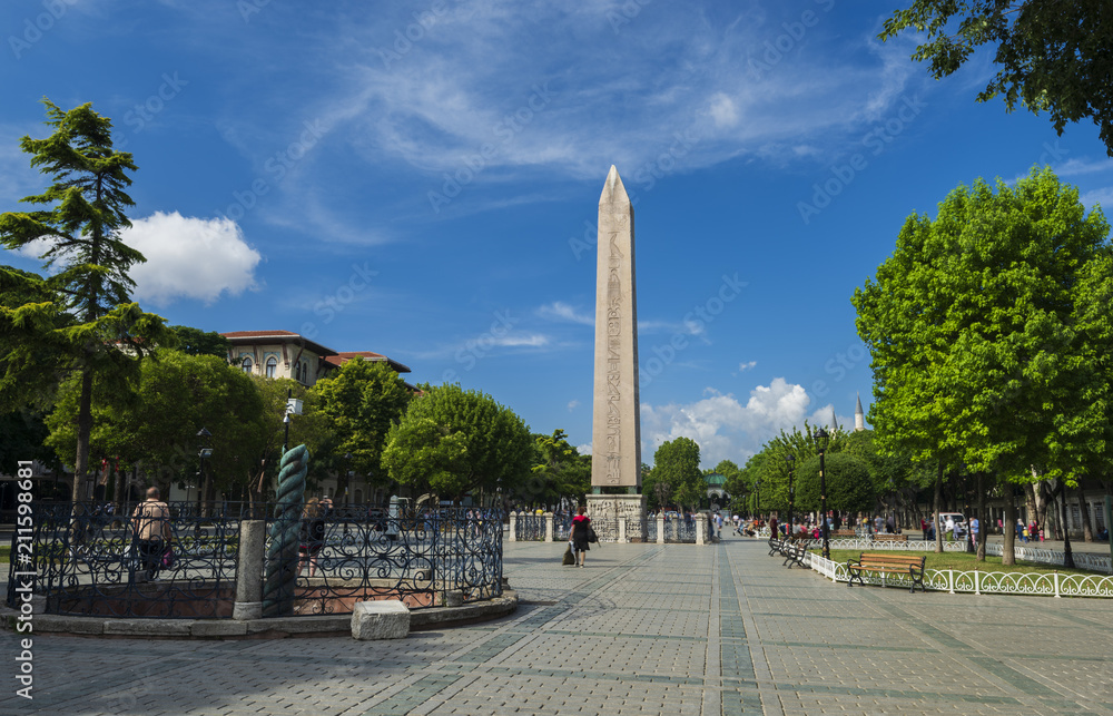 Fototapeta premium Obelisk square, Sultanahmet in Istanbul - Turkey