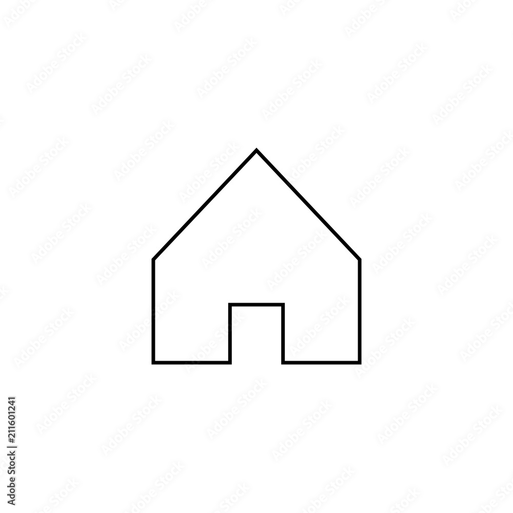 Home vector image to be used in web applications, mobile applications and print media. Home vector image to be used in web applications, mobile applications and print media.