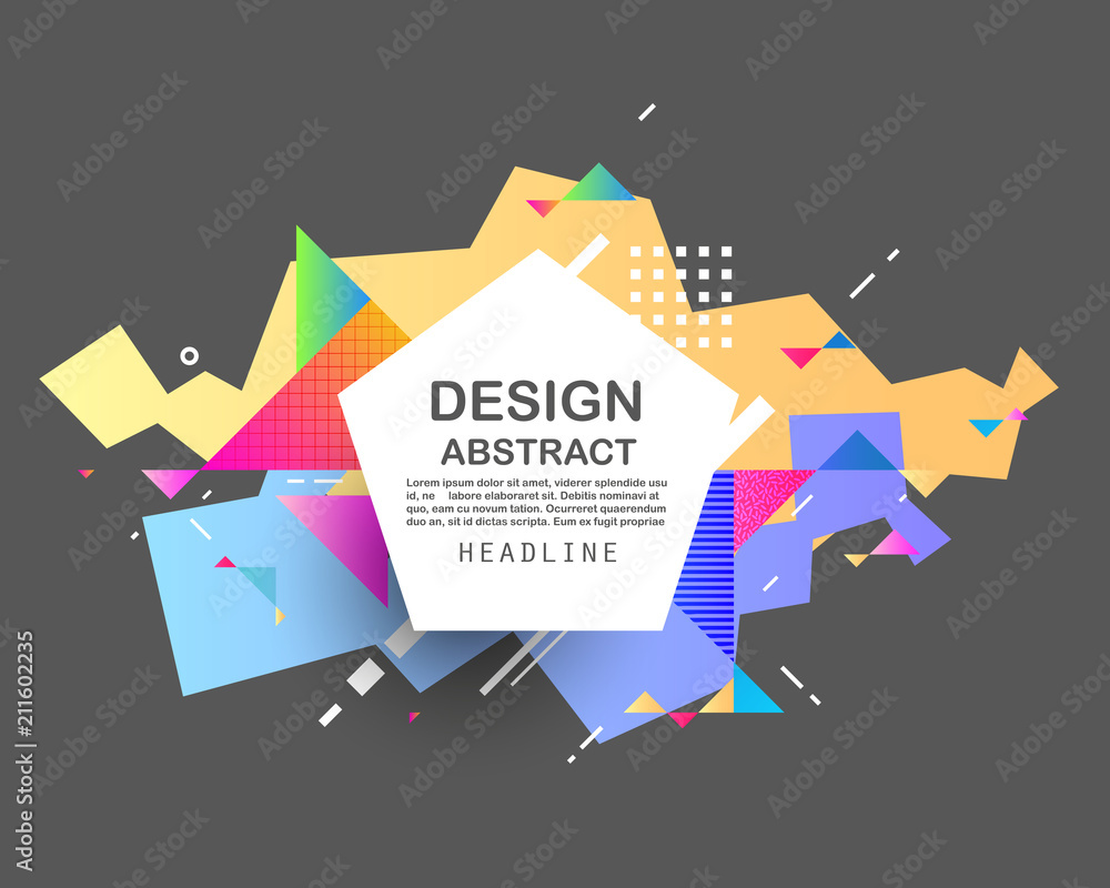 Abstract geometric pattern design Abstract geometric pattern design