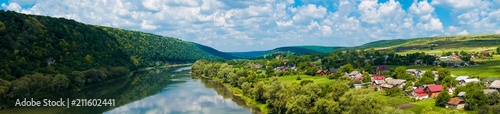 панорама красивый вид  пейзаж река лес © Андрей Трубицын