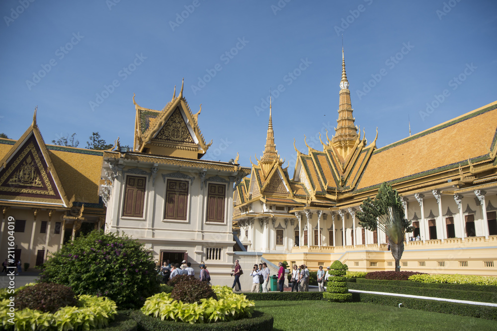 CAMBODIA PHNOM PENH ROYAL PALACE THRONE HALL