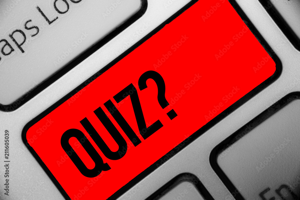 Handwriting text writing Quiz Question. Concept meaning Short Tests Evaluation Examination to quantify your knowledge Keyboard grey key silver laptop computer creative keypad netbook notebook. Handwriting text writing Quiz Question. Concept meaning Short Tests Evaluation Examination to quantify your knowledge Keyboard grey key silver laptop computer creative keypad netbook notebook.