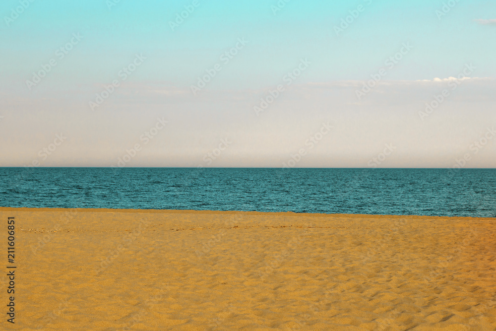 Fototapeta premium golden sand on the beach
