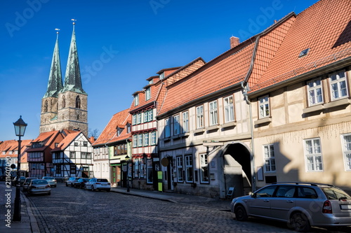 Obraz na płótnie Quedlinburg, Altstadt mit Nikolaikirche w salonie