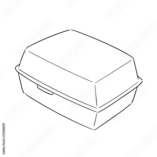 vector of foam box