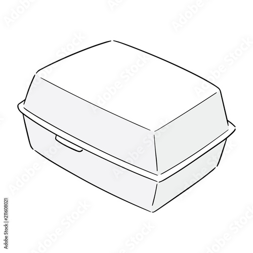 vector of foam box