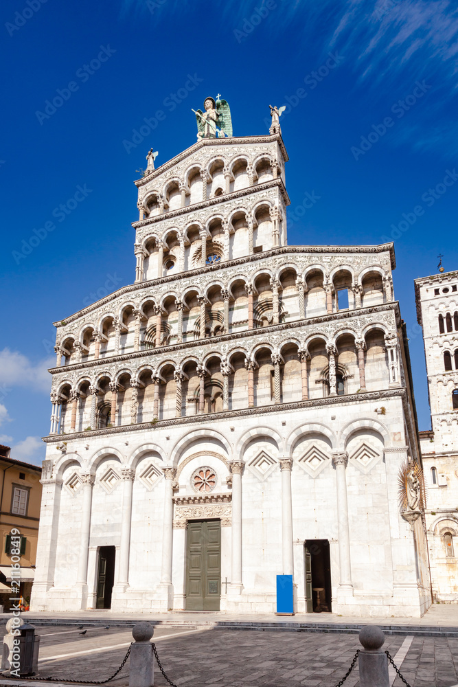 San Michele in Foro church facade Tuscany Italy