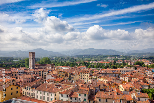 Lucca old town rooftop cityscape Tuscany Italy © Dmitry Naumov