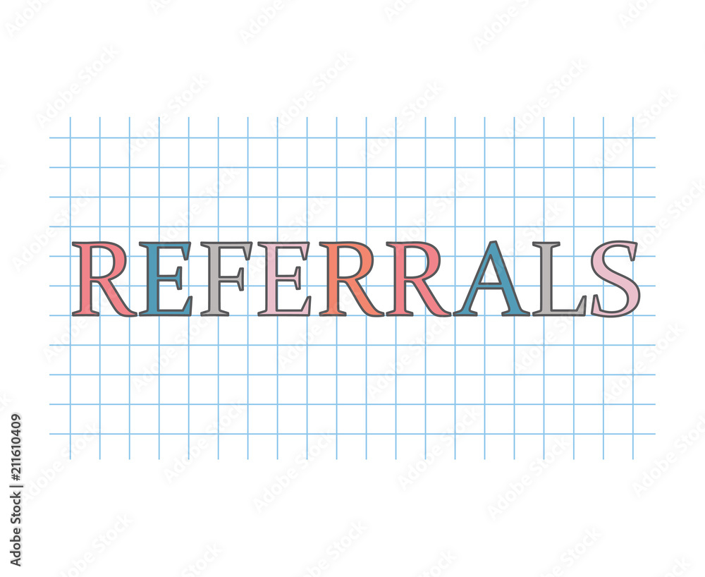 referrals concept- vector illustration