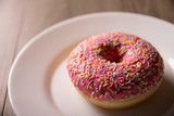 doughnut, sprinkles, donut, food, sweet, dessert, snack, breakfast, baked, sugar, delicious, donuts, tasty