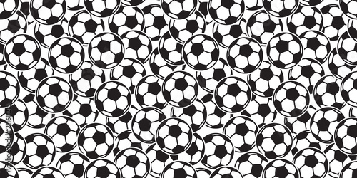 soccer ball seamless pattern vector football sport tile background scarf isolated repeat wallpaper