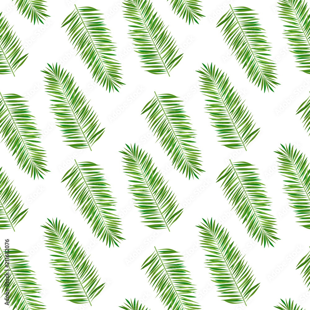 Tropical background. Fashinable summer seamless pattern.