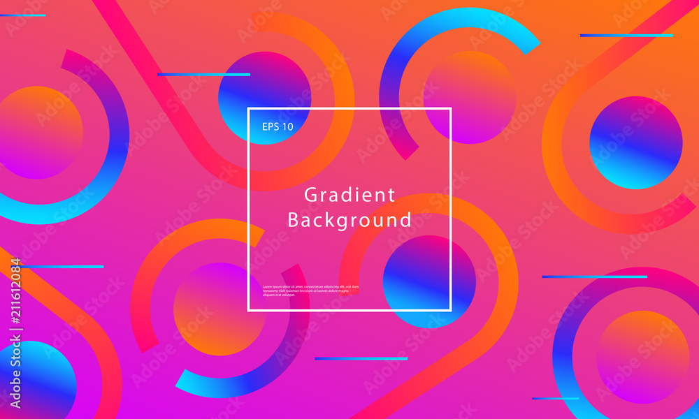 Minimal abstract gradient vector background with geometric shapes and ...